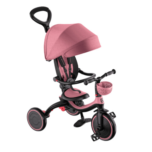 Globber Explorer Trike COMPACT 6in1 - Deep Pastel Pink mode 1